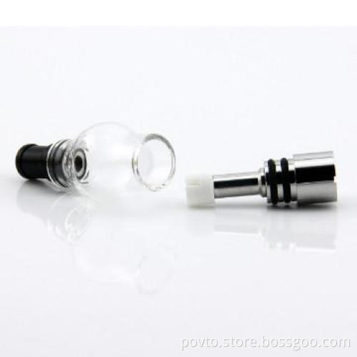 2013 Newest  v8 wax vaporizer glass dome atomizer